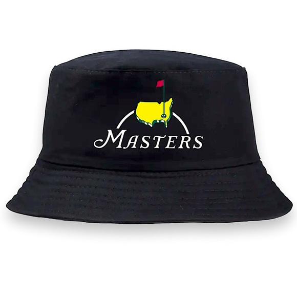 Bucket Sun Hat Reversible Masters Golf Cap Sun Cotton Twill Adult Black White - Picture 14 of 14